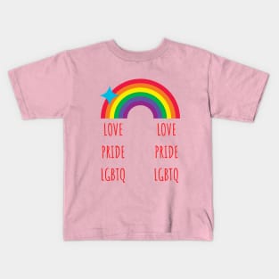 LGBTQ Pride Love Design Kids T-Shirt